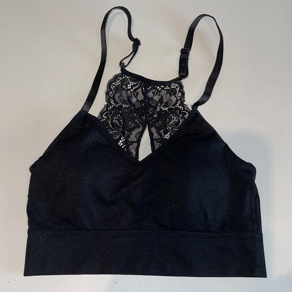 Marilyn Monroe Black Lace Back Detail Bralette - Picture 1 of 4